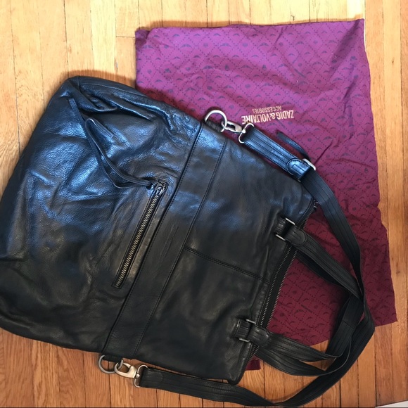 Zadig&Voltaire black leather multi-wearable bag - Picture 3 of 8